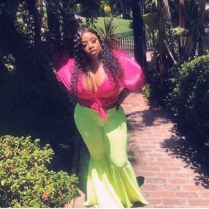 Neon green Bellbottoms